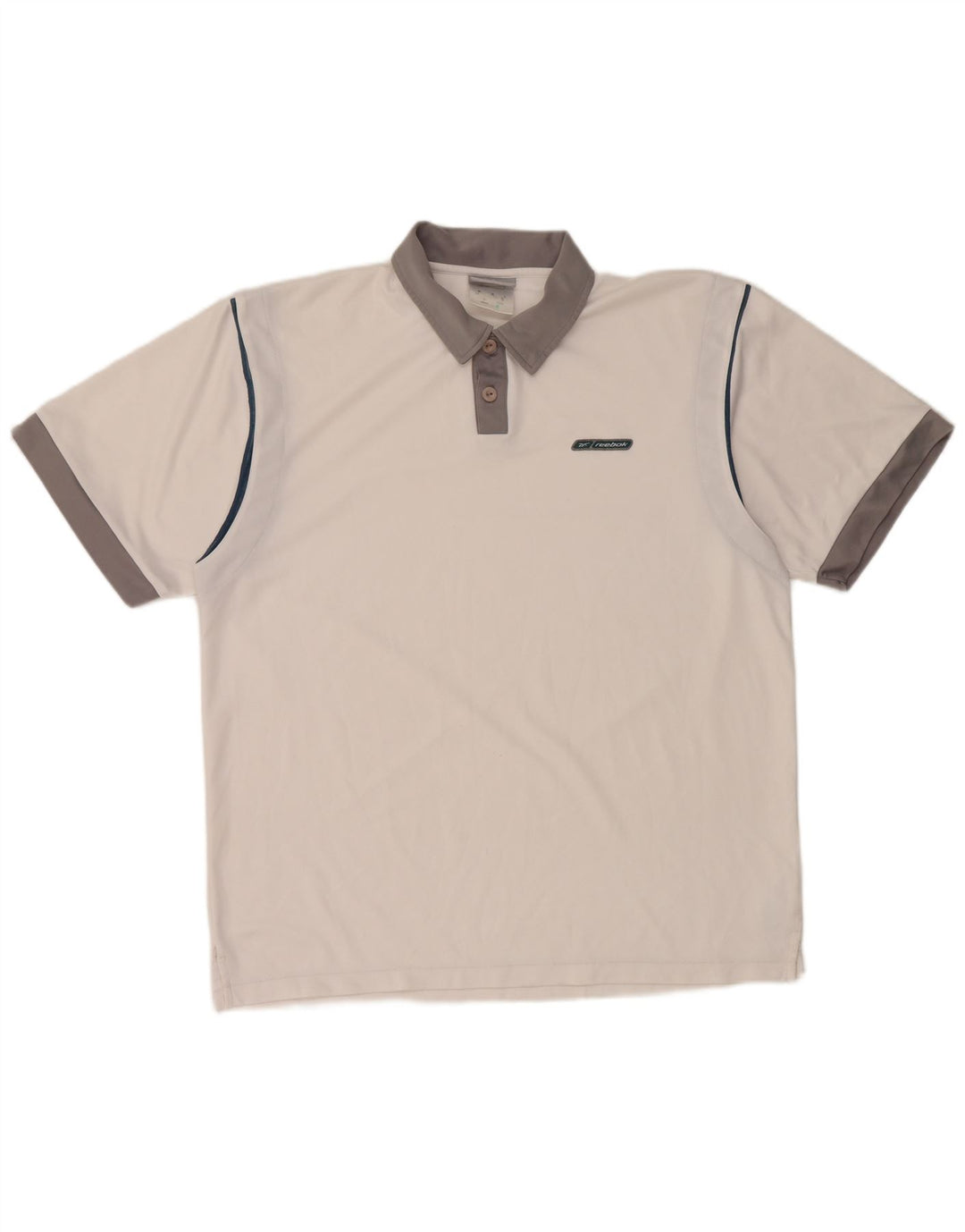 Tricou polo REEBOK pentru bărbați, alb mediu, poliester color bloc