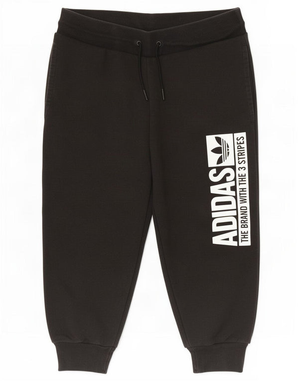 Pantaloni de trening Adidas pentru femei Graphic Capri Pantaloni de jogging UK 14 Large Black