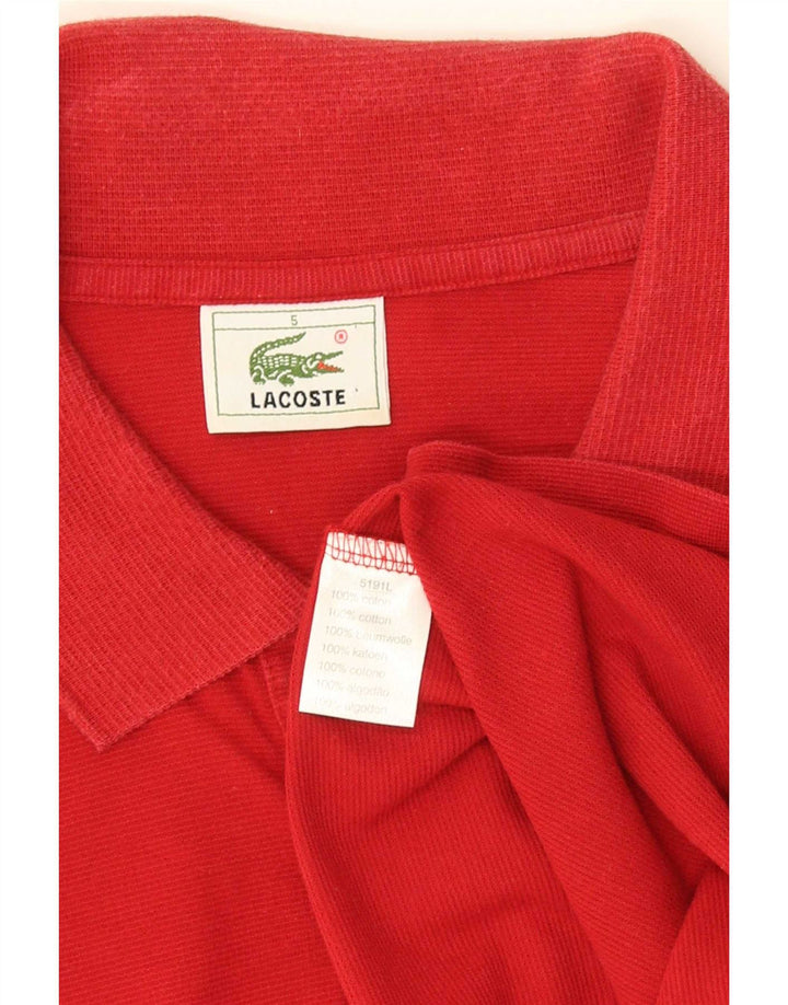 Tricou polo Lacoste pentru bărbați mărimea 5 mare bumbac roșu