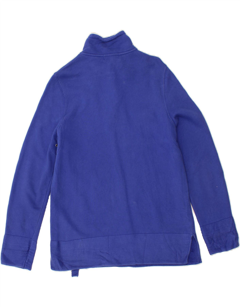RALPH LAUREN Mens Zip Neck Sweatshirt Jumper Small Blue Cotton Vintage Ralph Lauren and Second-Hand Ralph Lauren from Messina Hembry 