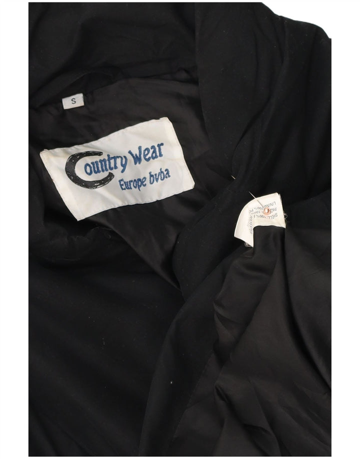 Bomber vintage pentru bărbați UK 36 Poliester negru mic