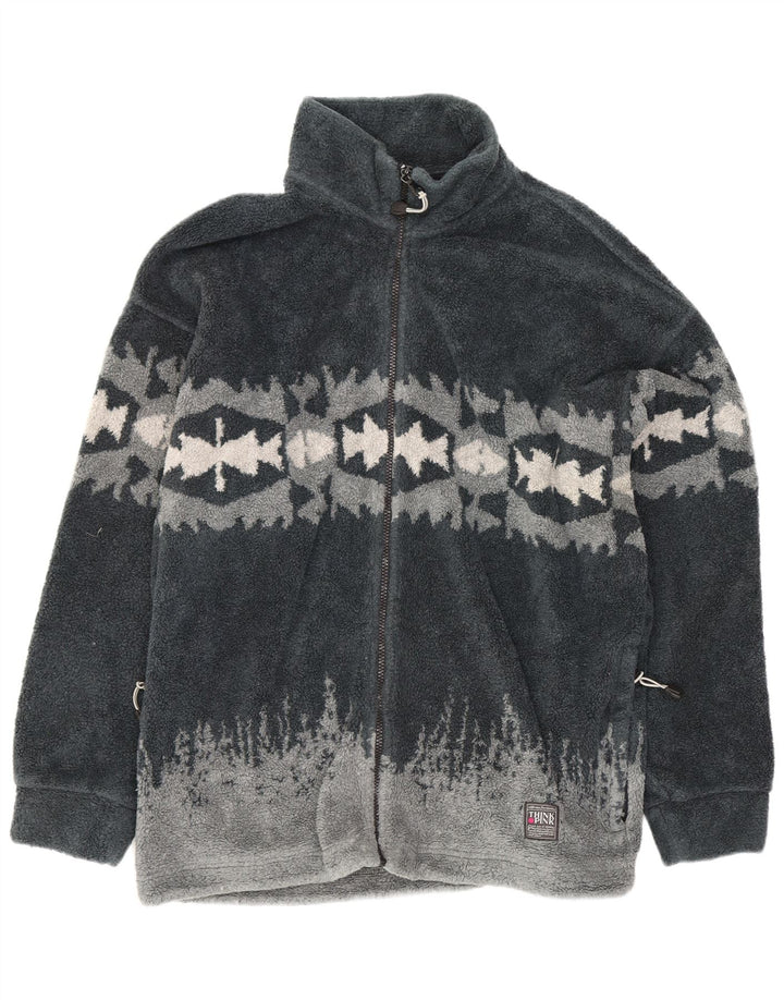 Jachetă polar pentru bărbați Think Pink UK 42 XL poliester geometric gri