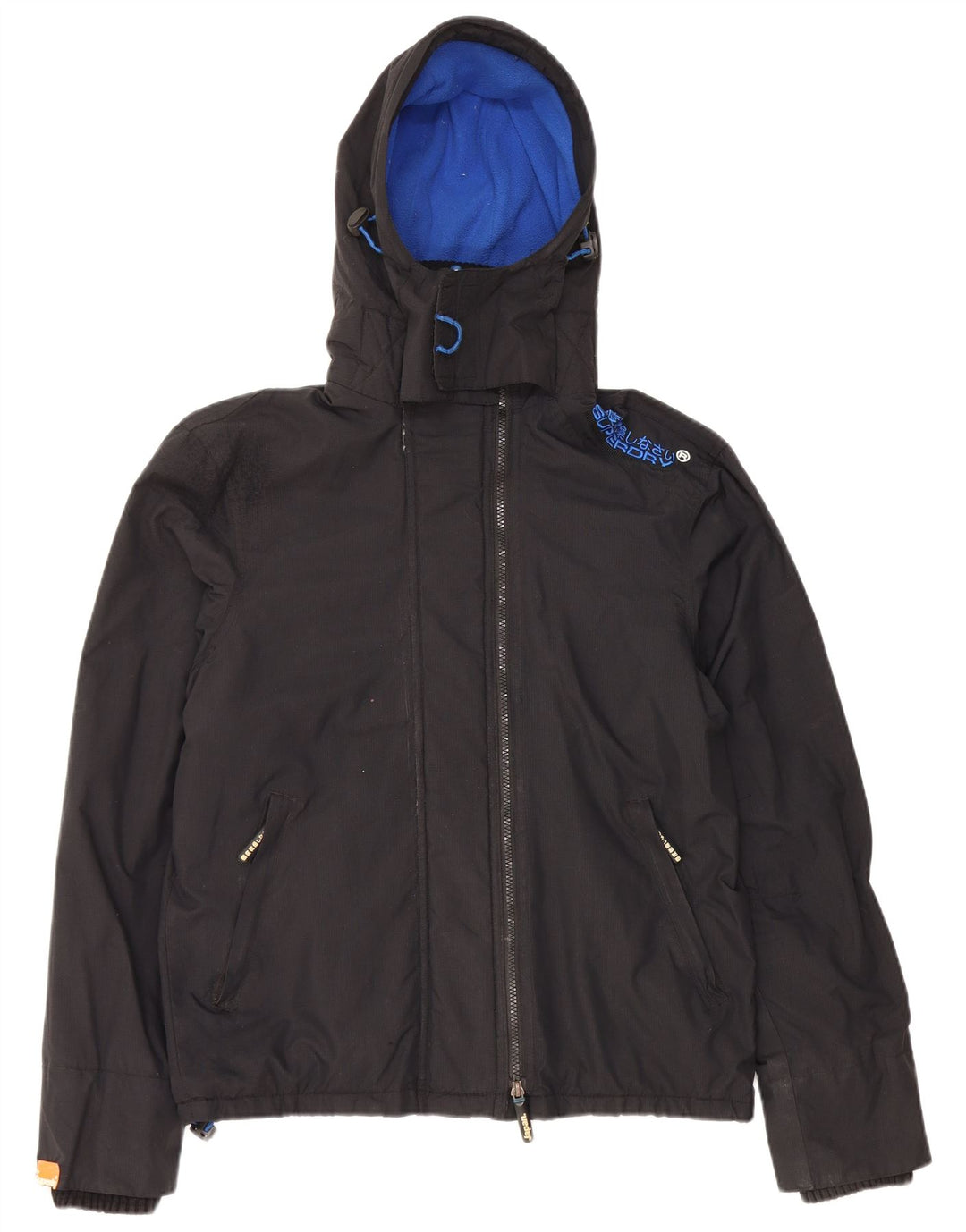 Jachetă de vânt cu glugă SUPERDRY pentru bărbați UK 38 Medium Black