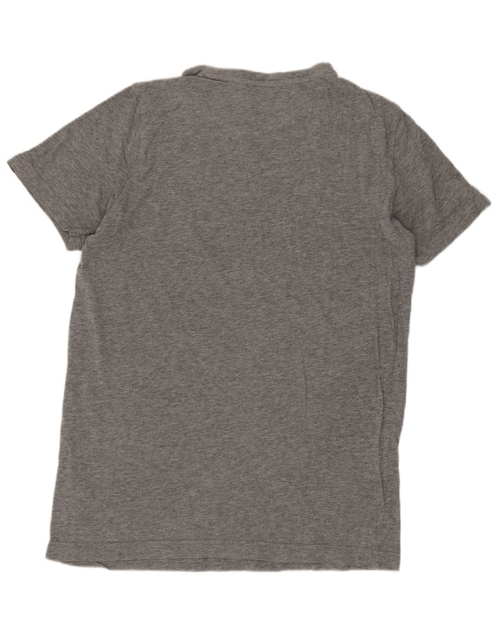 Tricou cu grafică obișnuită Puma pentru băieți Top 15-16 ani, bumbac gri