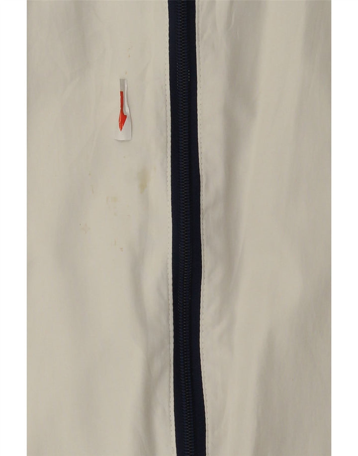 Jachetă de trening Diadora pentru bărbați, alb mediu, poliester color bloc