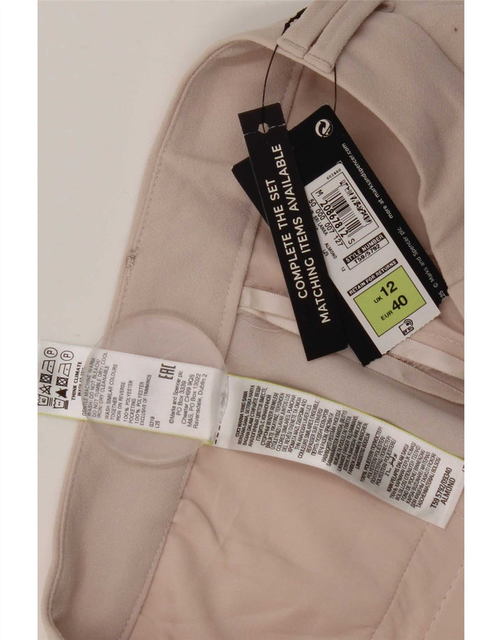 Pantaloni scurti chino pentru femei Marks & Spencer UK 12 Medium W30 Bej Poliester