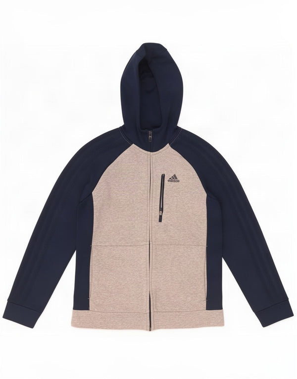 Pulover Adidas pentru fete, cu fermoar, 11-12 ani, gri Colorblock