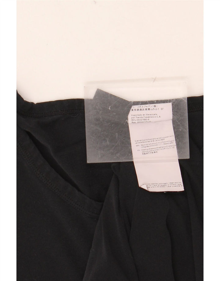 Tricou pentru bărbați HUGO BOSS Top mare din bumbac negru