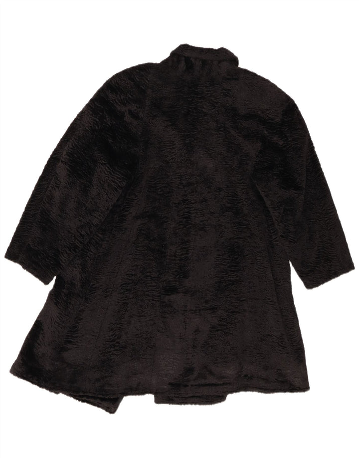 Pardesiu damă din blană artificială IT 44 Medium Negru Sintetic