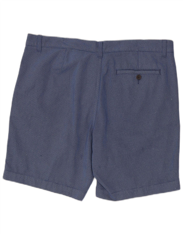 MARKS & SPENCER Pantaloni scurți chino pentru bărbați W36, mare, albastru, bumbac