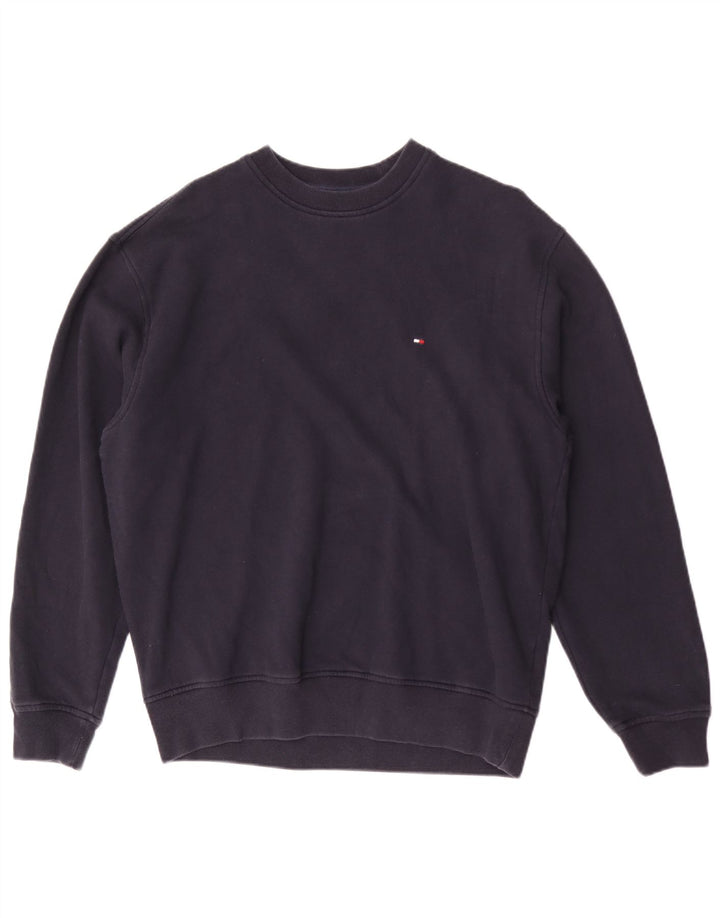 Hanorac pentru bărbați Tommy Hilfiger Pulover mic din bumbac bleumarin