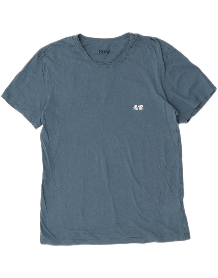 Tricou pentru bărbați Hugo Boss Top din bumbac albastru mediu