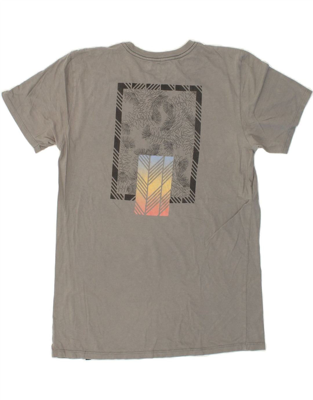 HURLEY Mens Graphic T-Shirt Top Small Grey Cotton Vintage Hurley and Second-Hand Hurley from Messina Hembry 