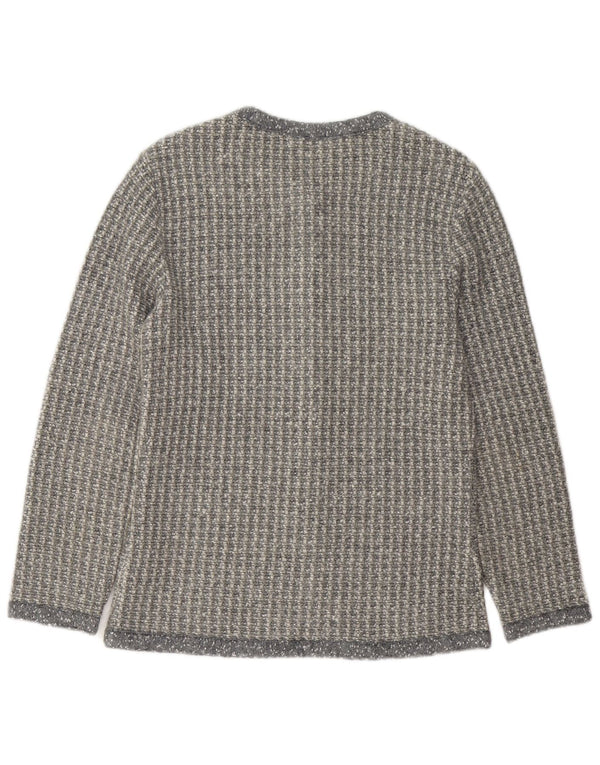 Pulover cardigan pentru femei Penny Pull UK 16 mare, gri acrilic