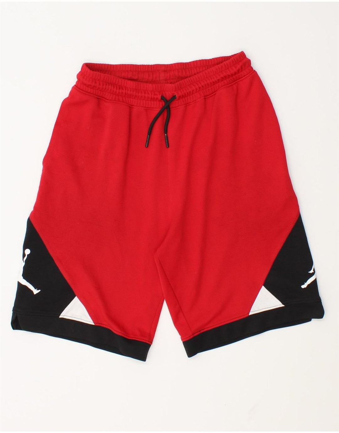 Pantaloni scurți sport Dri Fit Jordan pentru băieți 12-13 ani, mari, roșii, color block