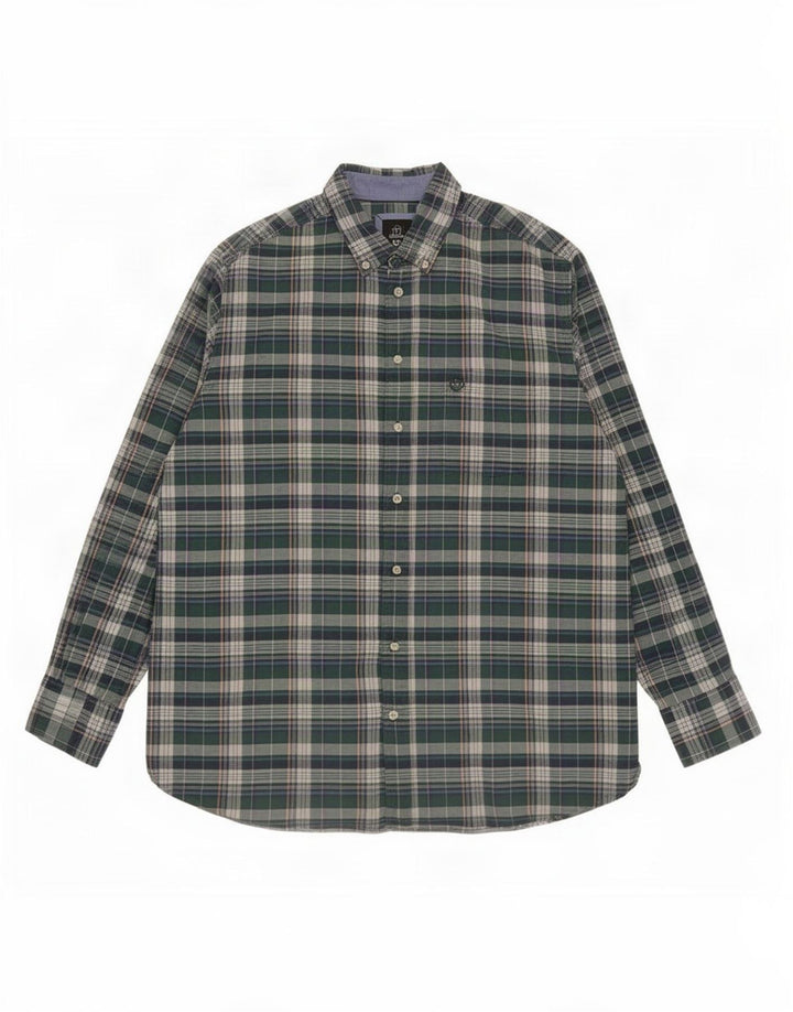 Cămașă pentru bărbați Bugatti Mărimea 41/42 Lung verde Check