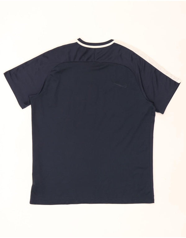Tricou pentru bărbați Nike Dri Fit Top XL bleumarin, color block
