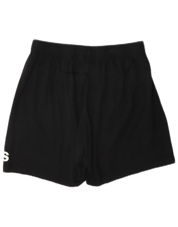 Pantaloni scurți sport grafic Adidas pentru bărbați, bumbac mediu negru