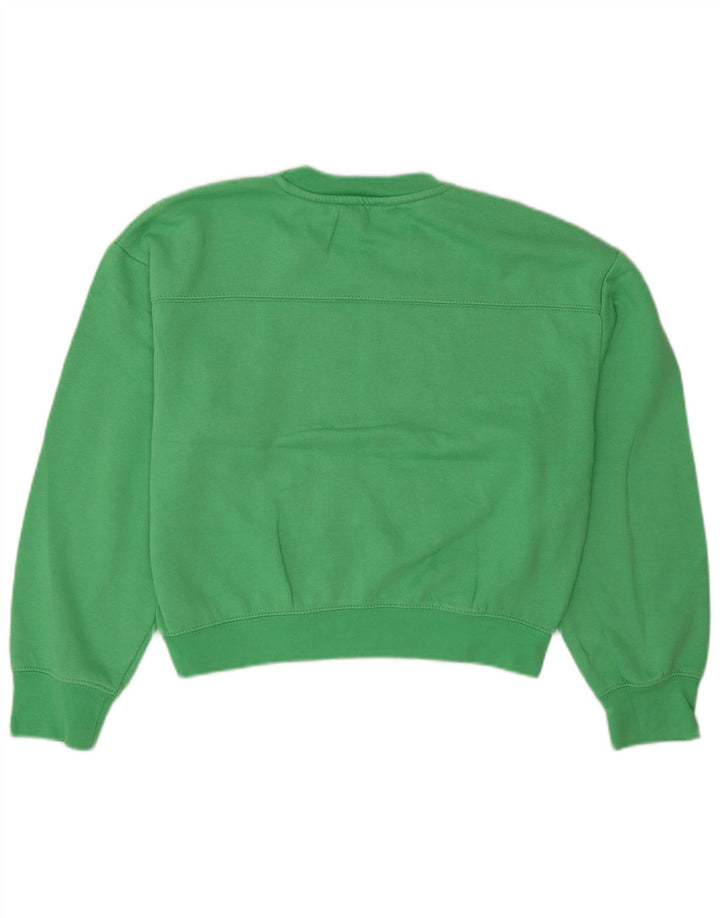 Pulover de hanorac oversize pentru femei Zara UK 10 Poliester verde mic