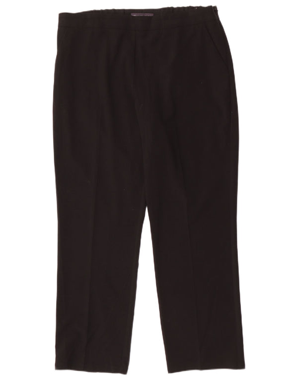 Pantaloni de costum subțiri pentru femei Marks & Spencer UK 16 Large W34 L28 Negru