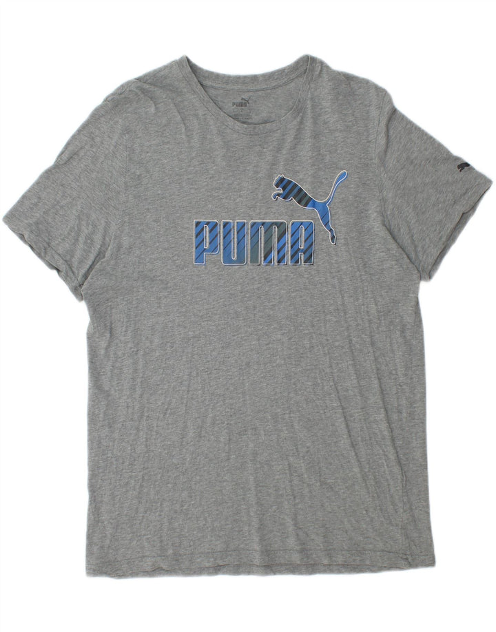 Tricou grafic PUMA pentru bărbați Top mare, gri cu pete