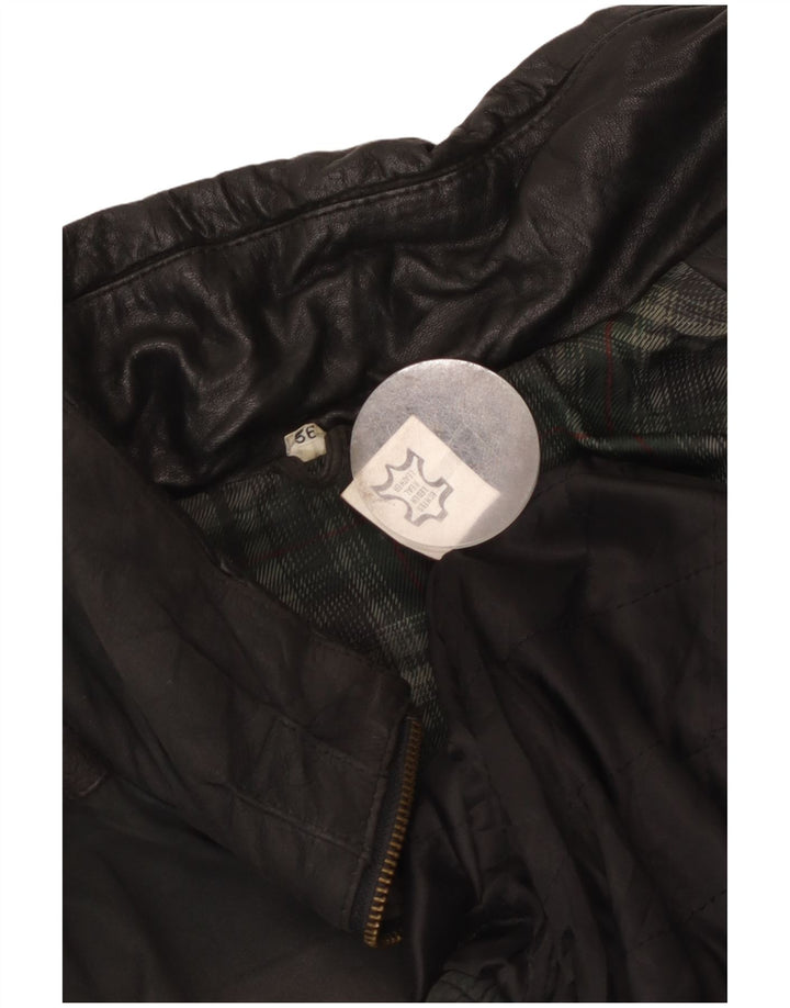 Jachetă din piele vintage pentru bărbați EU 56 3XL din piele neagră