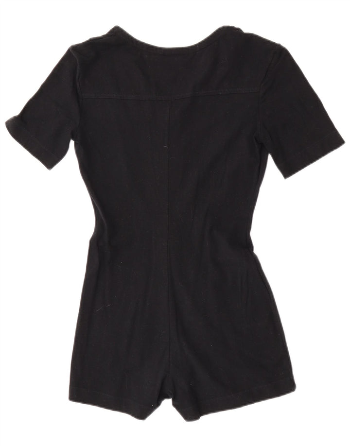 Combi cu mânecă scurtă pentru femei Sisley UK 12, bumbac mediu negru