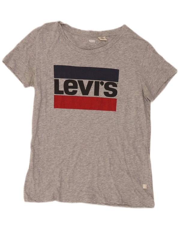 Tricou grafic Levi's pentru femei Top UK 10 Small Grey Flecked