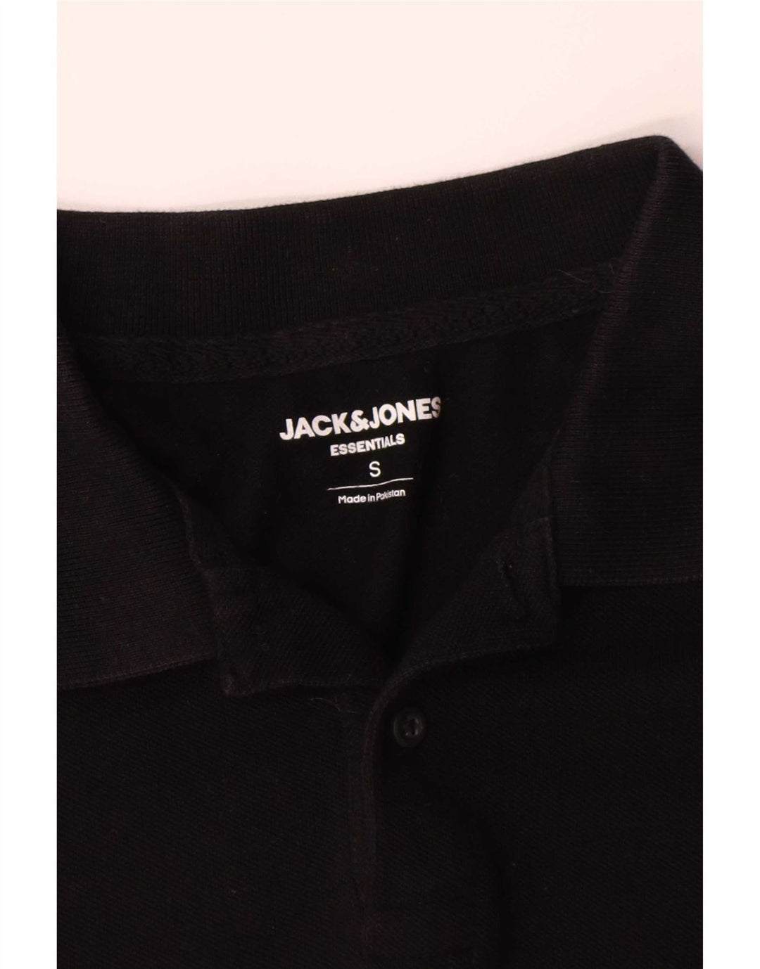 Tricou polo Jack & Jones pentru bărbați, bumbac negru mic