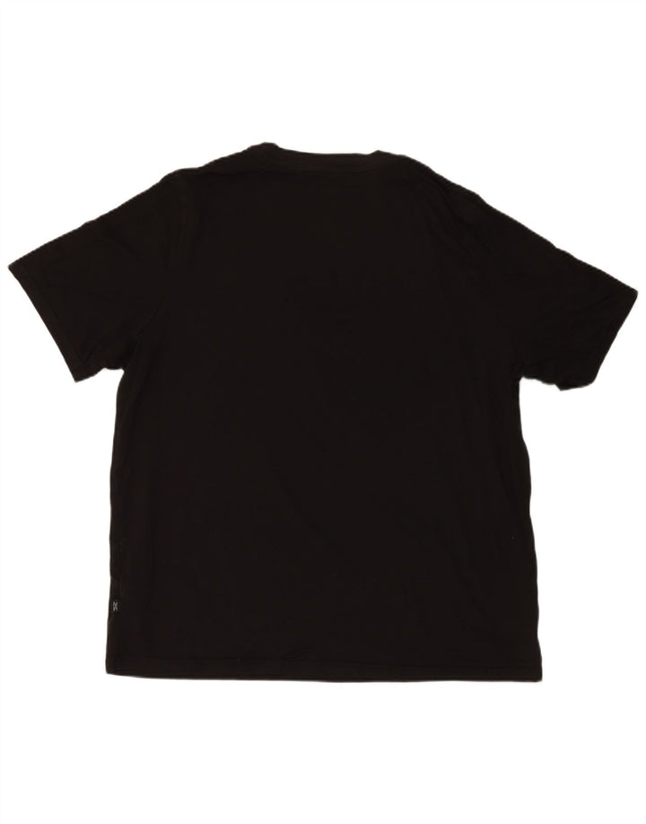 PUMA Mens Graphic T-Shirt Top 2XL Black Cotton