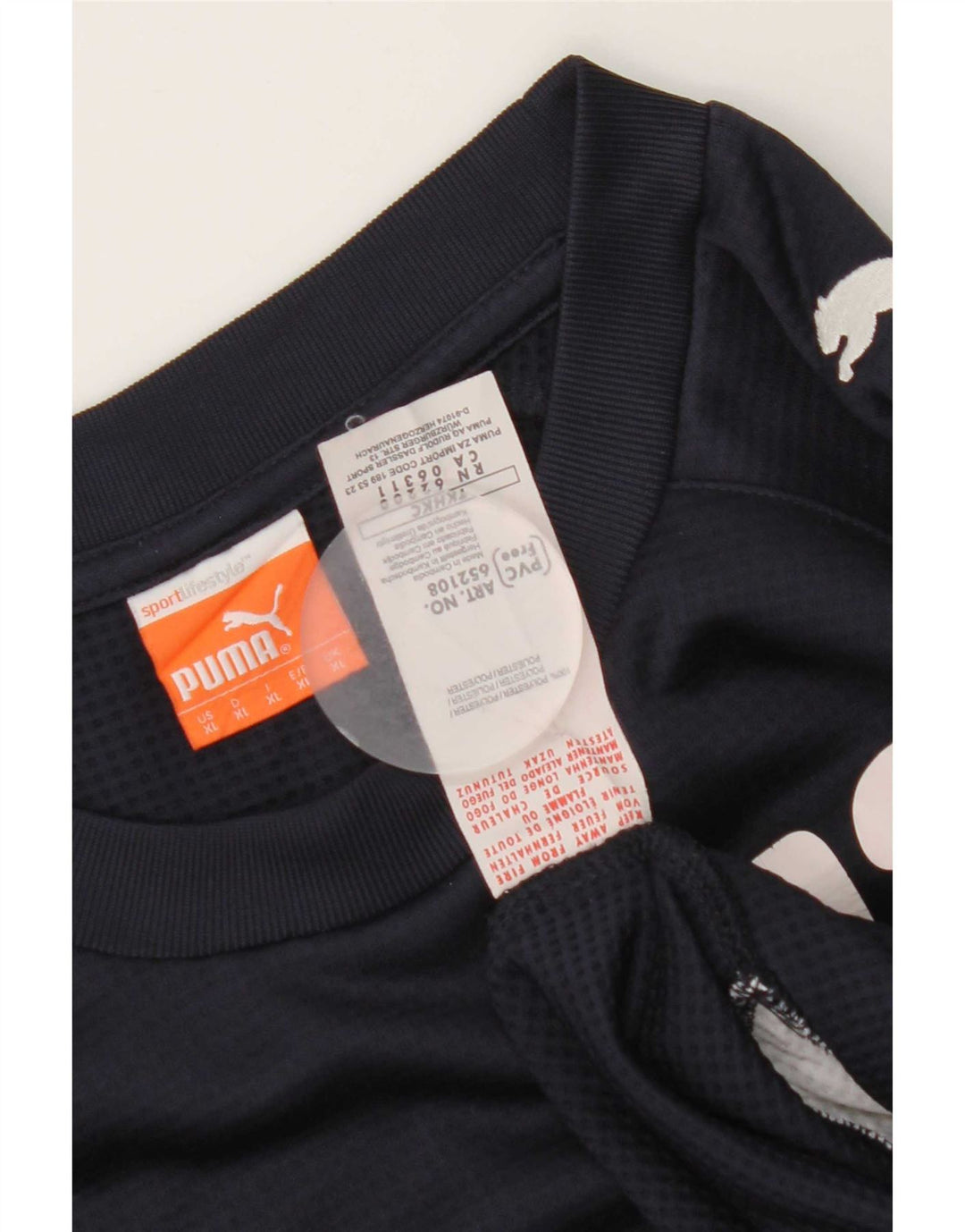 Pulover grafic pentru bărbați Puma, XL, poliester bleumarin