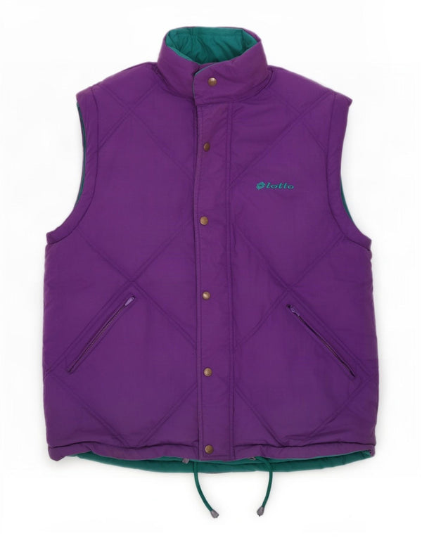 Gilet căptușit reversibil pentru bărbați Lotto UK 40 Poliester violet mare