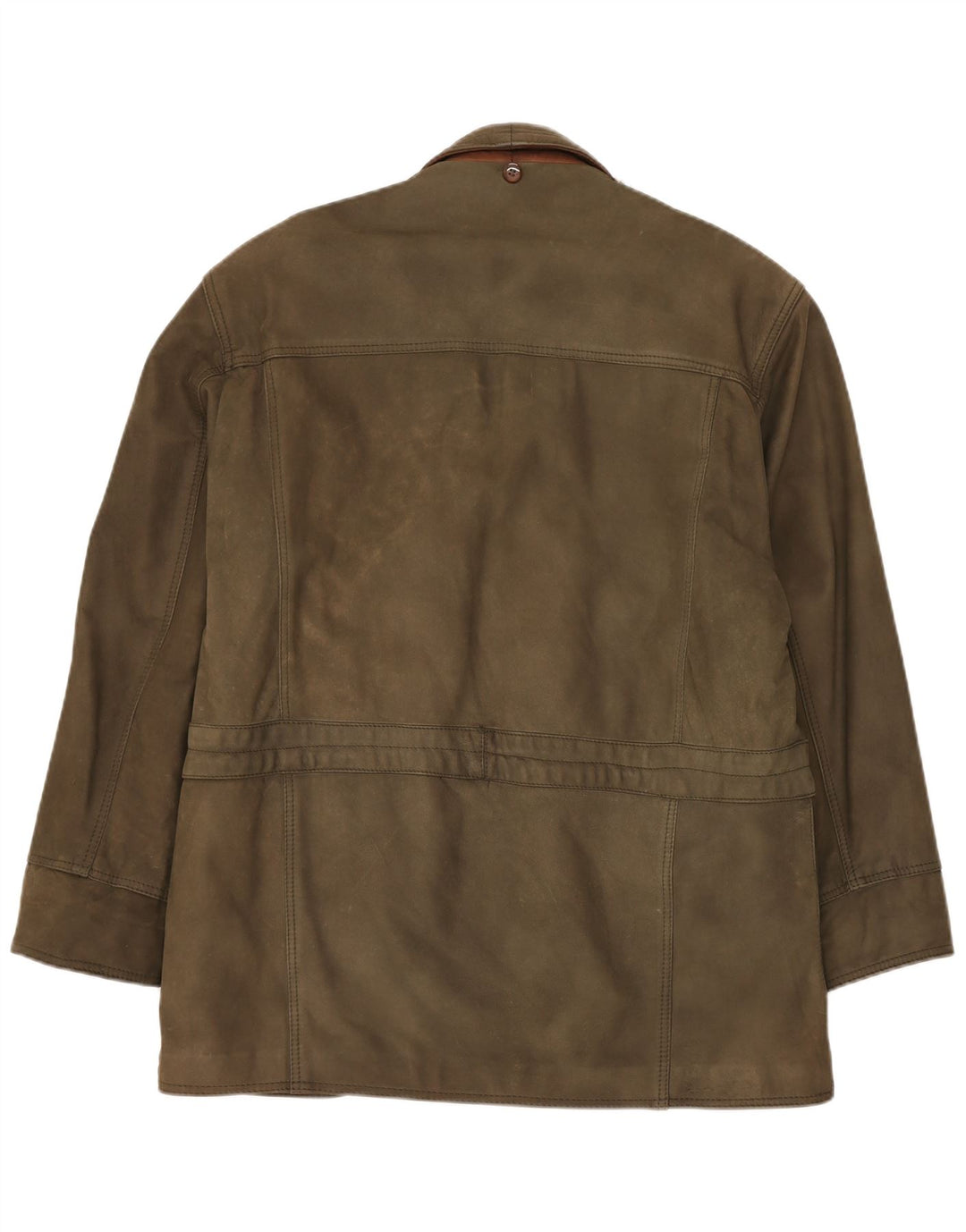 Jachetă de piele vintage pentru bărbați UK 42 XL din piele kaki