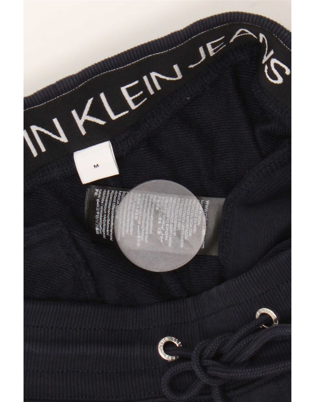 Calvin Klein Pantaloni de trening pentru bărbați Pantaloni de jogging Mediu Bumbac bleumarin