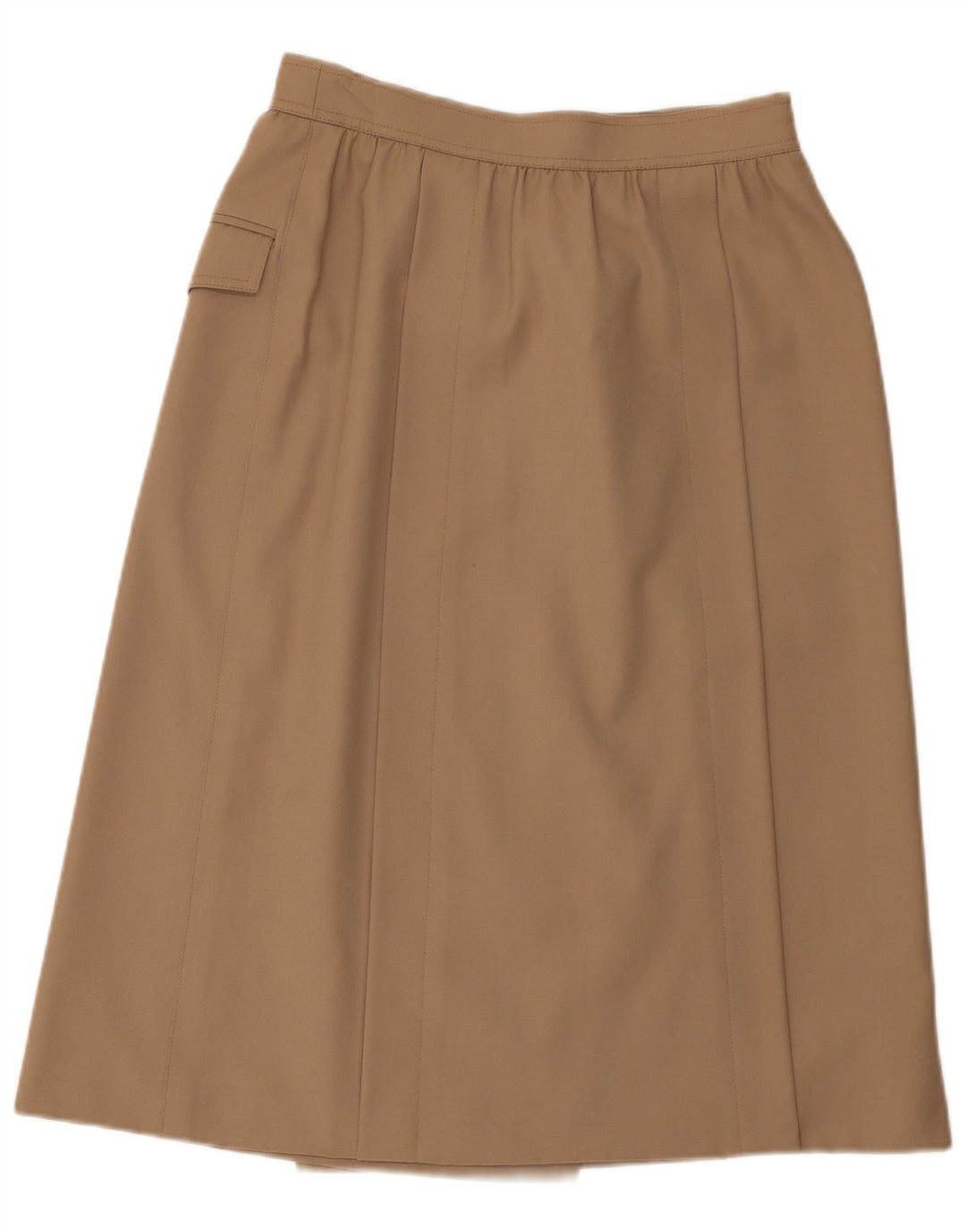 Escada Fusta Midi Wrap EU 38 Medium W28 Maro Lână Nouă