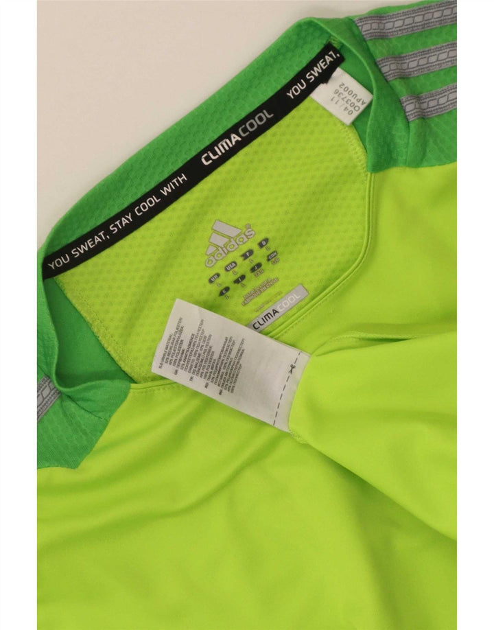 Vest Top Climacool Adidas pentru bărbați, mare, verde, poliester color bloc