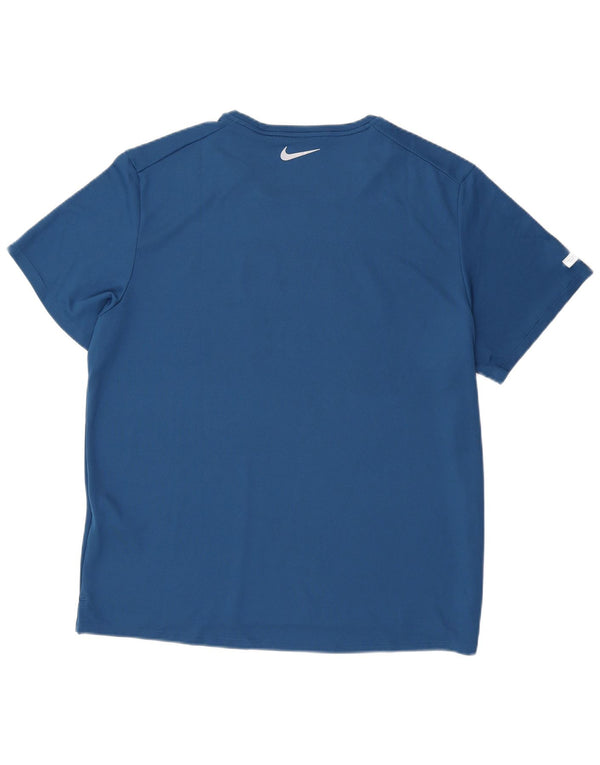 Tricou grafic Nike Dri Fit pentru bărbați Top XL poliester albastru