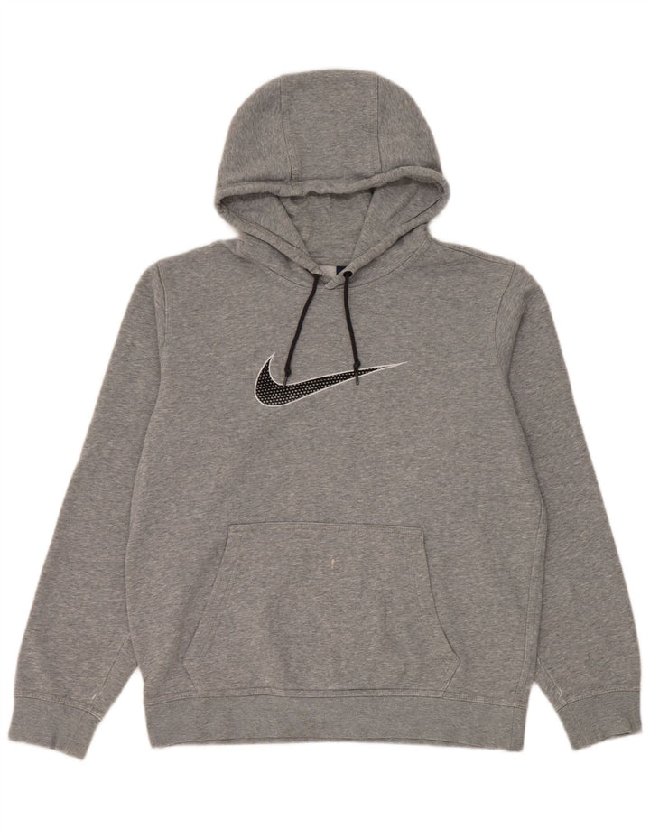 Pulover Nike Grafic pentru bărbați, bumbac, gri mediu