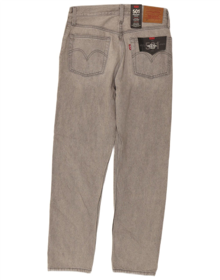 Blugi drepti 501 pentru femei Levi's W26 L28 bumbac gri