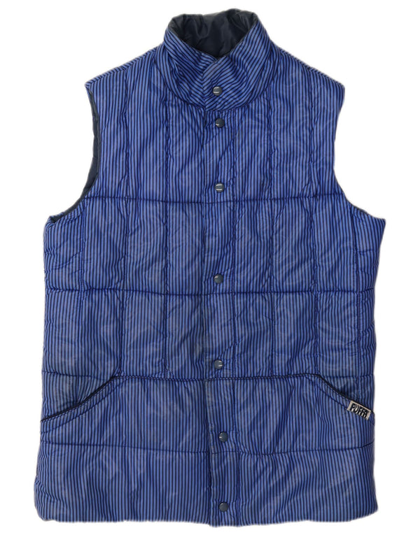 Gilet puffa pentru bărbați, UK 40, mare, albastru, nailon