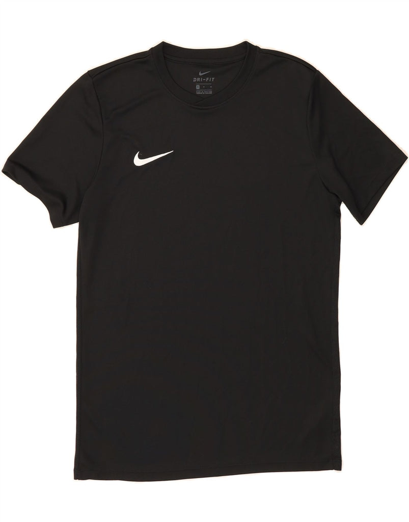 NIKE Mens Dri Fit T-Shirt Top Medium Black Polyester Vintage Nike and Second-Hand Nike from Messina Hembry 