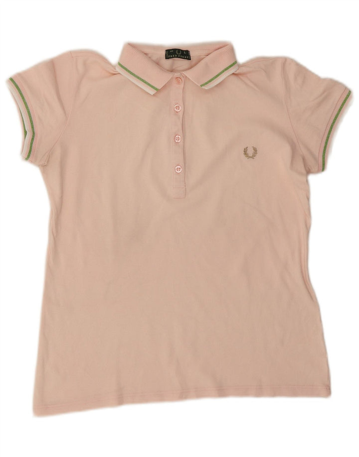 Tricou polo Fred Perry pentru femei UK 16 mare roz