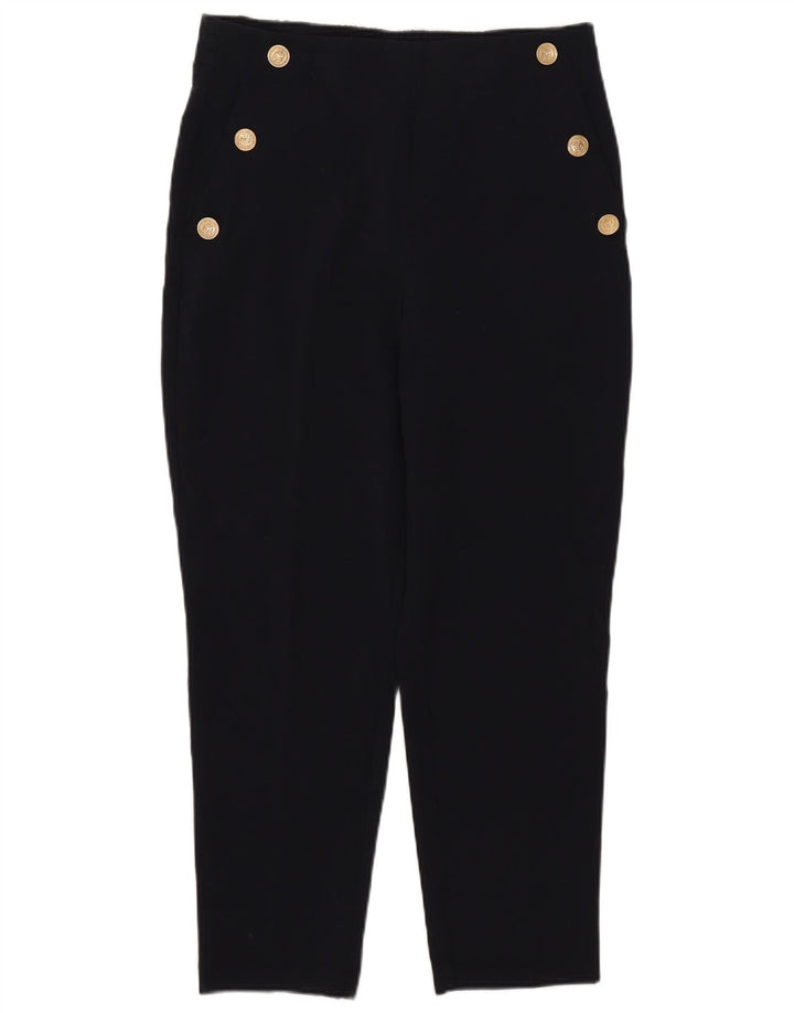 Pantaloni chino conici pentru femei Zara Mediu L28 L26 Poliester bleumarin