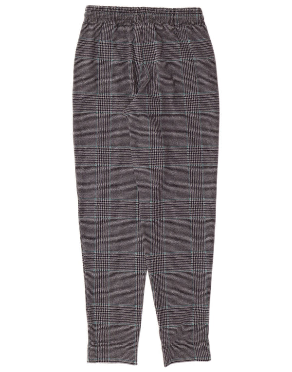 MARKS & SPENCER Pantaloni de trening pentru femei UK 8 Small Gri Houndstooth