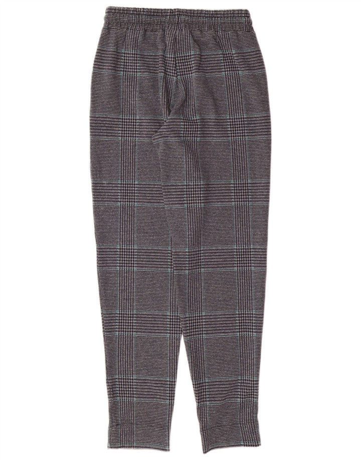 MARKS & SPENCER Pantaloni de trening pentru femei UK 8 Small Gri Houndstooth