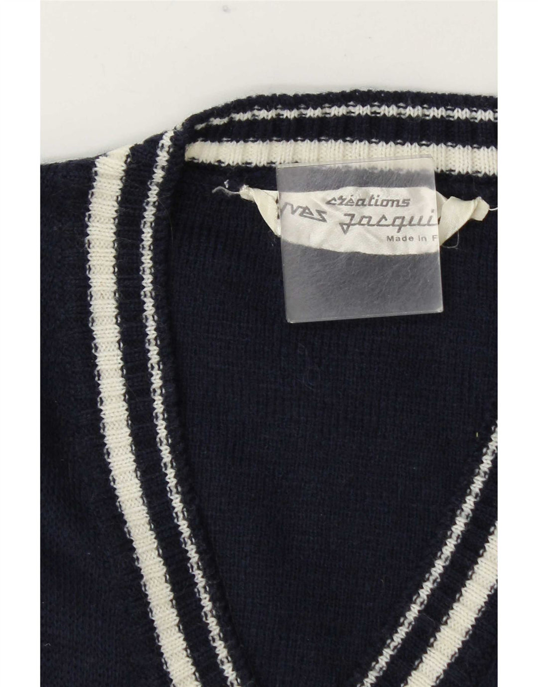 Vintage Mens Vest Tank Top Mediu Bleumarin
