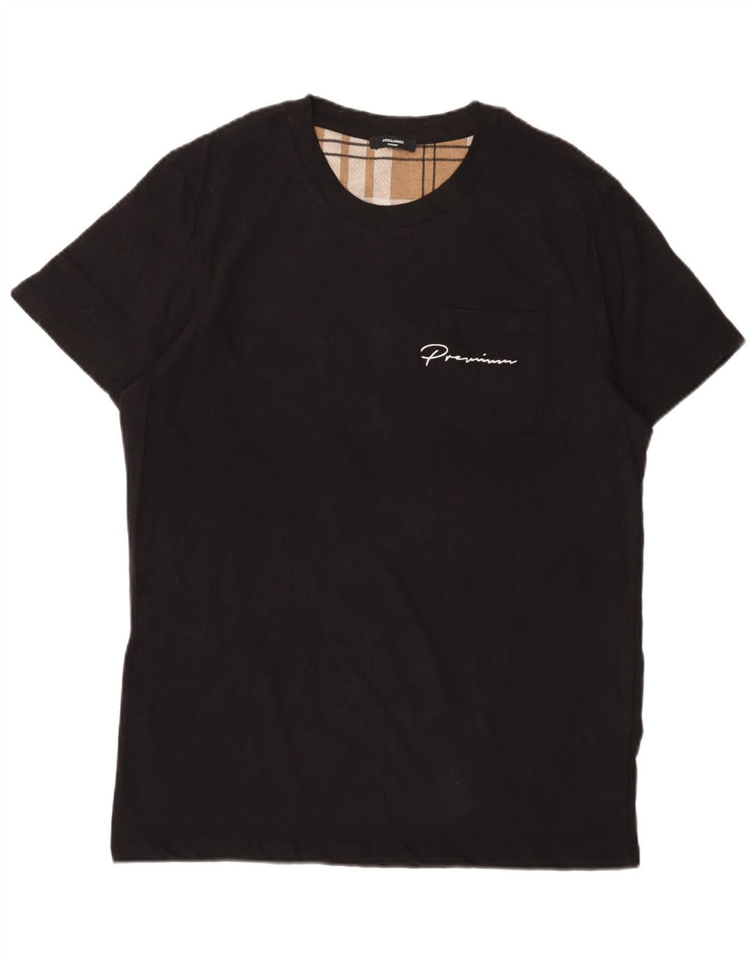 JACK & JONES Tricou pentru bărbați Top mare din bumbac negru