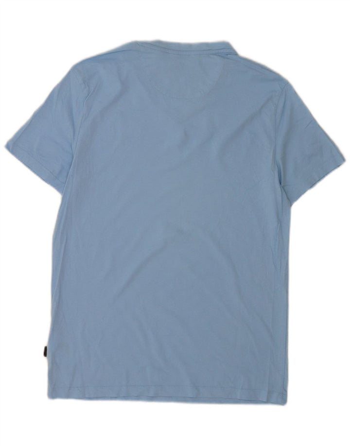 Tricou pentru bărbați Calvin Klein Slim Fit Top, bumbac albastru mediu