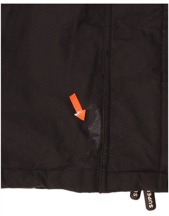 Jachetă Windbreaker cu glugă pentru femei SUPERDRY UK 14 Medium Black