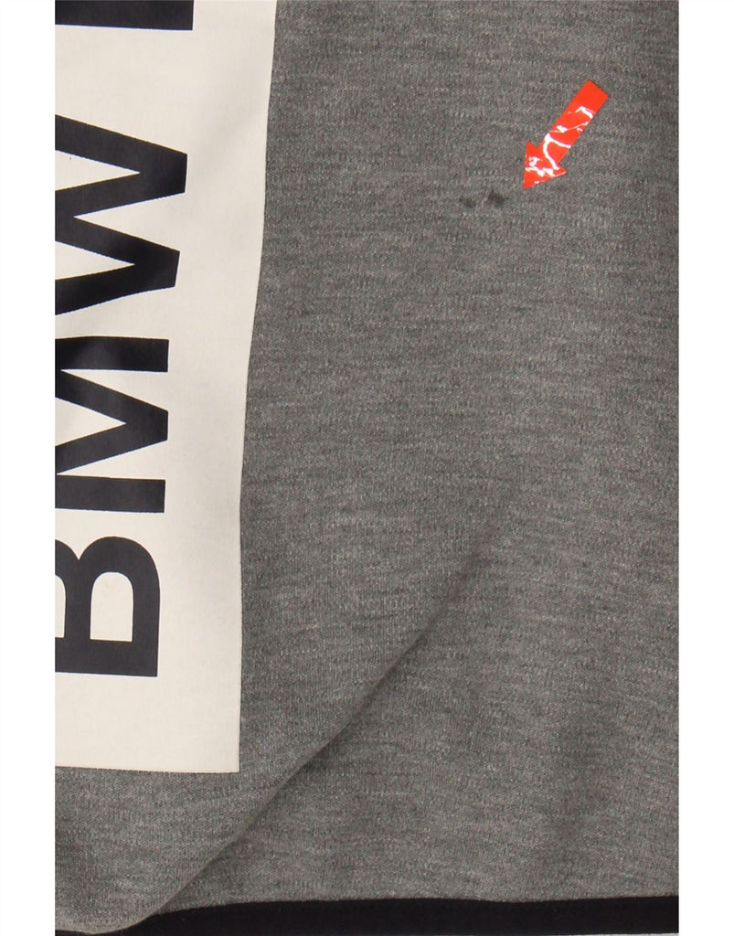 PUMA Mens BMW Motorsport Graphic Zip Hoodie Sweater Small Grey Colourblock Vintage Puma and Second-Hand Puma from Messina Hembry 